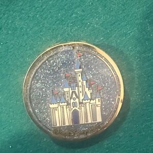 Disney Enchanted Castle Glitter Pin - Blue and Silver